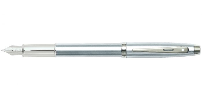 SHEAFFER 100 FOUNTAIN PEN BRUSHED CHROME